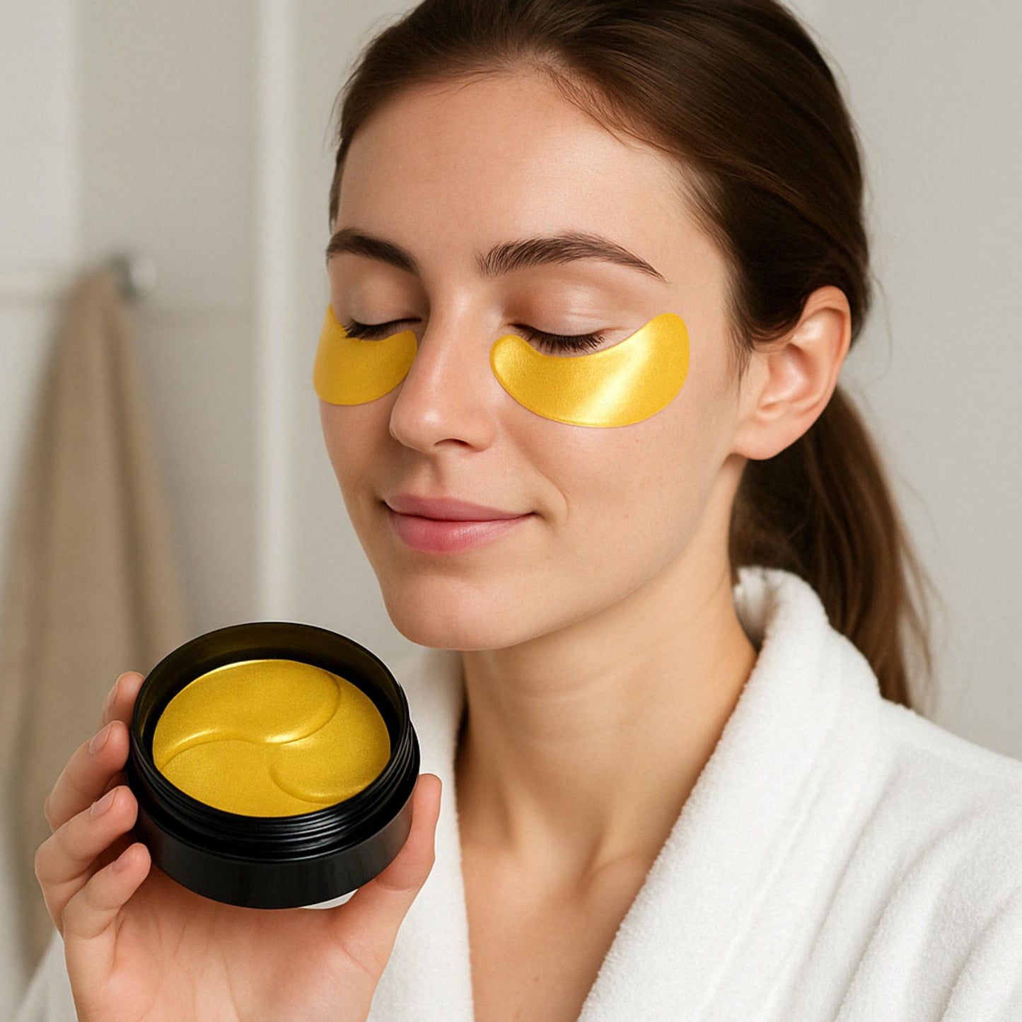 OSKINÉA GoldLumi – Patchs Yeux Éclat & Hydratation Intense