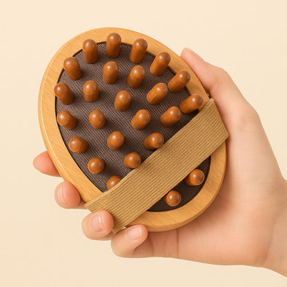 OSKINÉA SculptWood – Brosse Massage Corps & Cuir Chevelu
